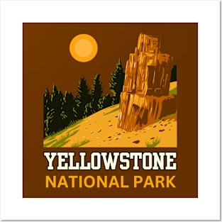 Yellowstone National Park Hiking Adventure Nature Explore Posters and Art